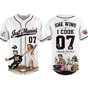  Party Jersey Mesh: Bride+Groom