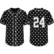  Party Jersey Mesh: Polkadot BlkWht