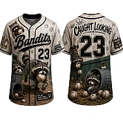  Party Jersey Mesh: Raccoons