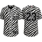  Party Jersey Mesh: Zebra2