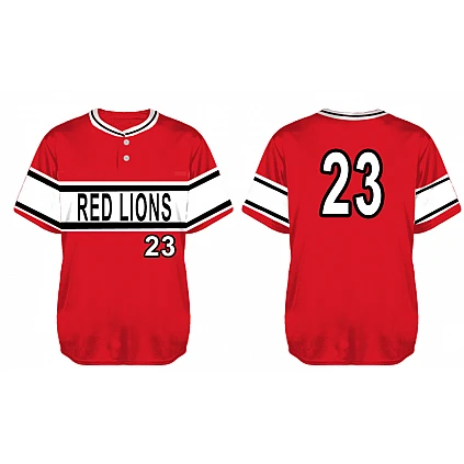 JerseyRed Lions, Red: Flatback Mesh