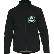 Giacca Rowdies Softshell: Nero, Round logo