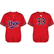 Camisa UVV Team: 2 Botones, Red: Flatback Mesh