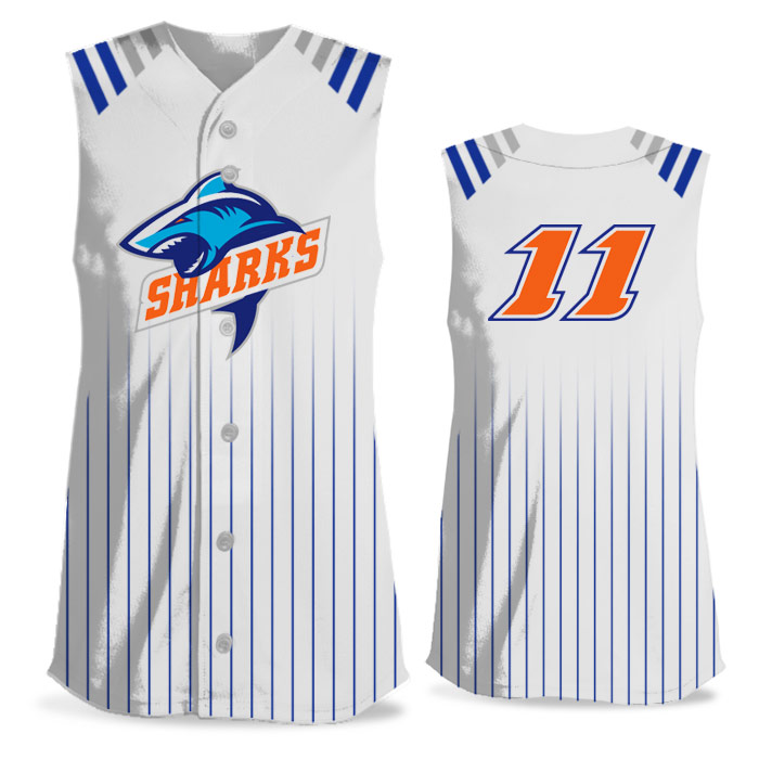 UpperDeck Softball Sleeveless Full Button