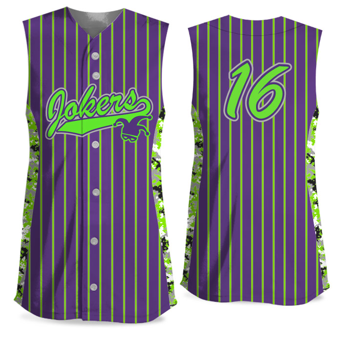 SmallTown FP Jersey Sleeveless Full-Button