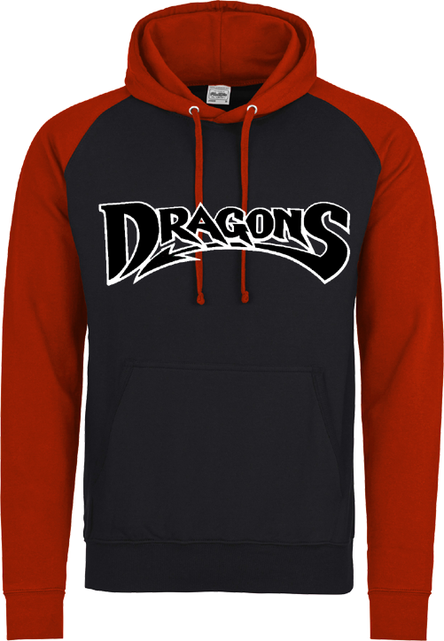 Felpa con cappuccio a contrasto Cugnaux Dragons