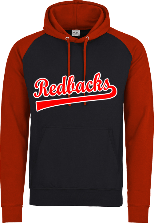 Felpa con cappuccio a contrasto Essex Redbacks