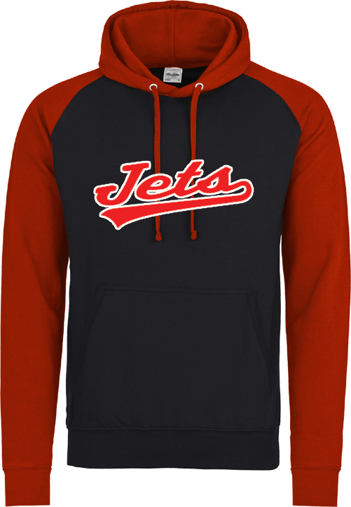Weston Jets - Felpa con cappuccio a contrasto
