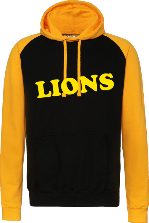 Wyck Lions - Felpa con cappuccio a contrasto