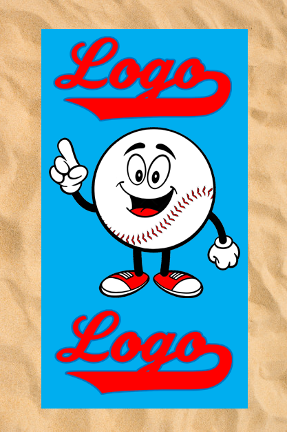 Club All-Over Badlaken: Happy Baseball