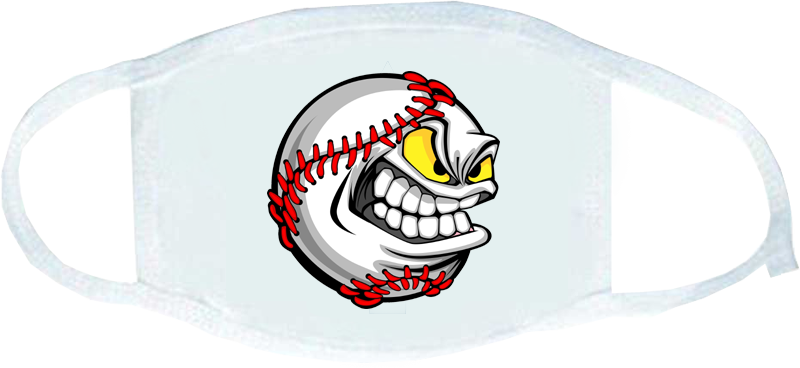Mouth Mask: Angry Baseball