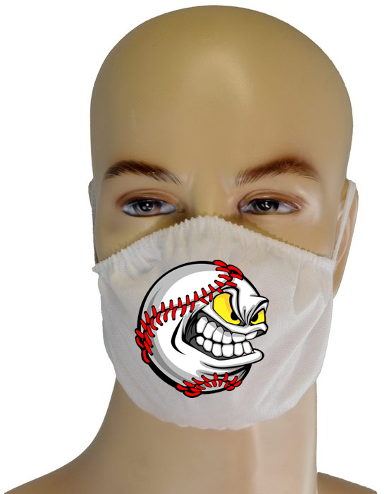 Mouth Mask: Angry Baseball