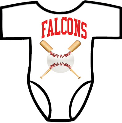 Club Baby Romper: Crossed Bats
