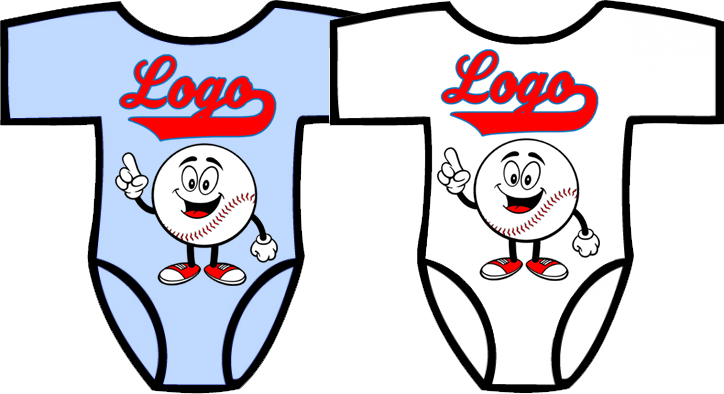 Club Baby Romper: Happy Baseball