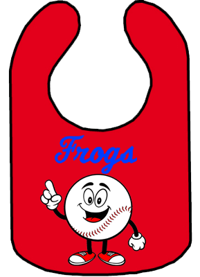 Club Baby Bib: Happy Baseball