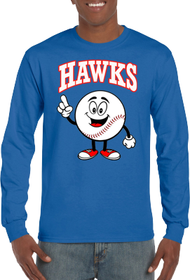 Club T-Shirt, Long Sleeve: Happy Baseball