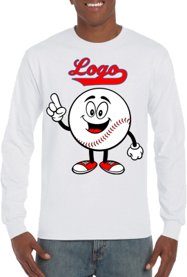 Club T-Shirt, Long Sleeve: Happy Baseball