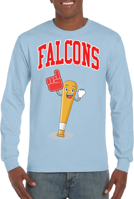 Club T-Shirt, Long Sleeve: Happy Bat