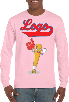 Club T-Shirt, Long Sleeve: Happy Bat