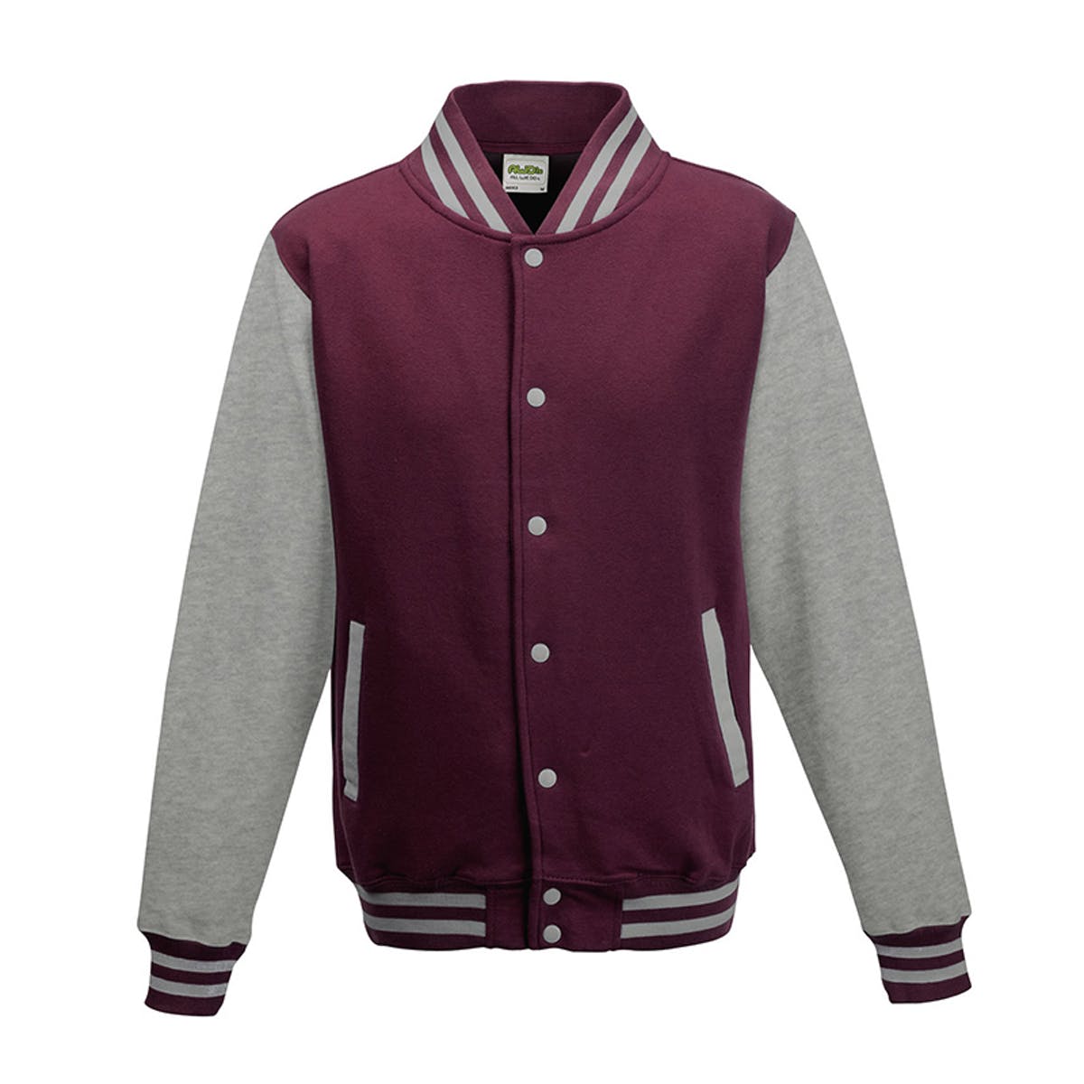 Chaqueta universitaria Borgoña / Gris jaspeado