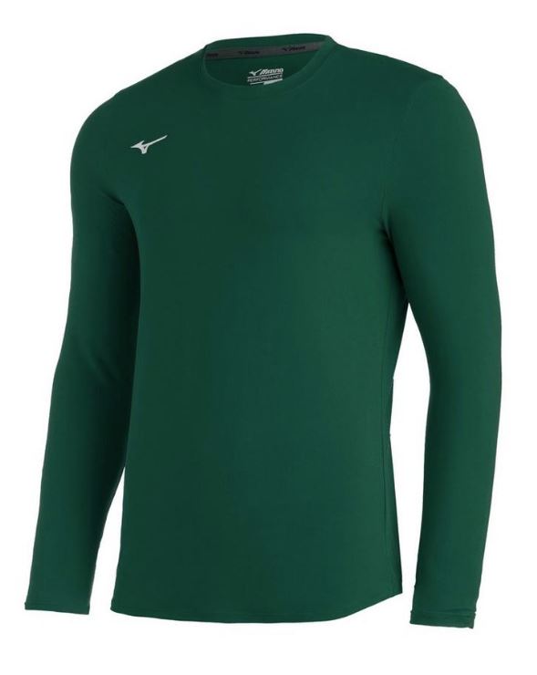 Mizuno COMP Diamond Undershirt LS: Dark Green