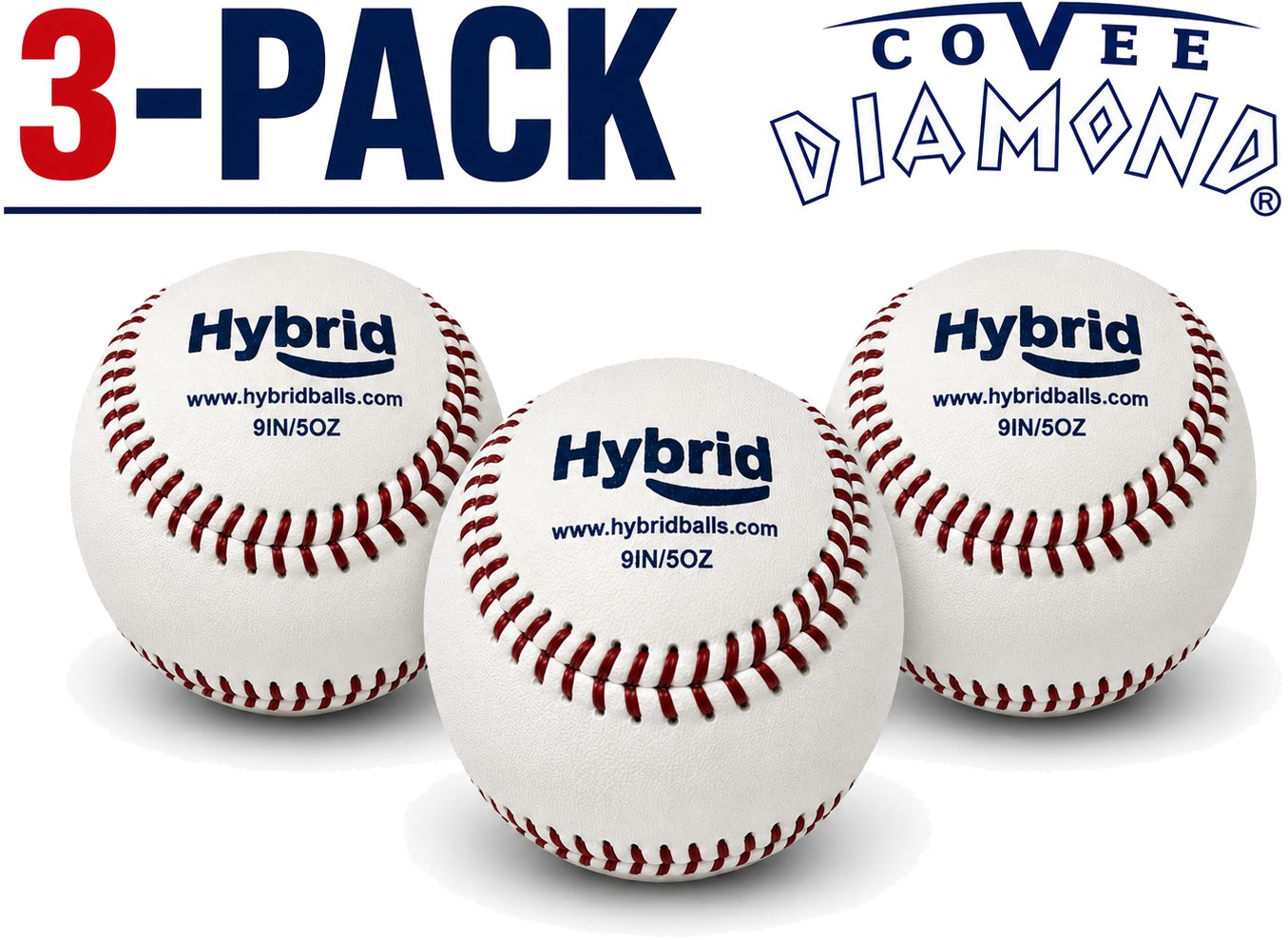 Baseball ibrido (confezione da 3)