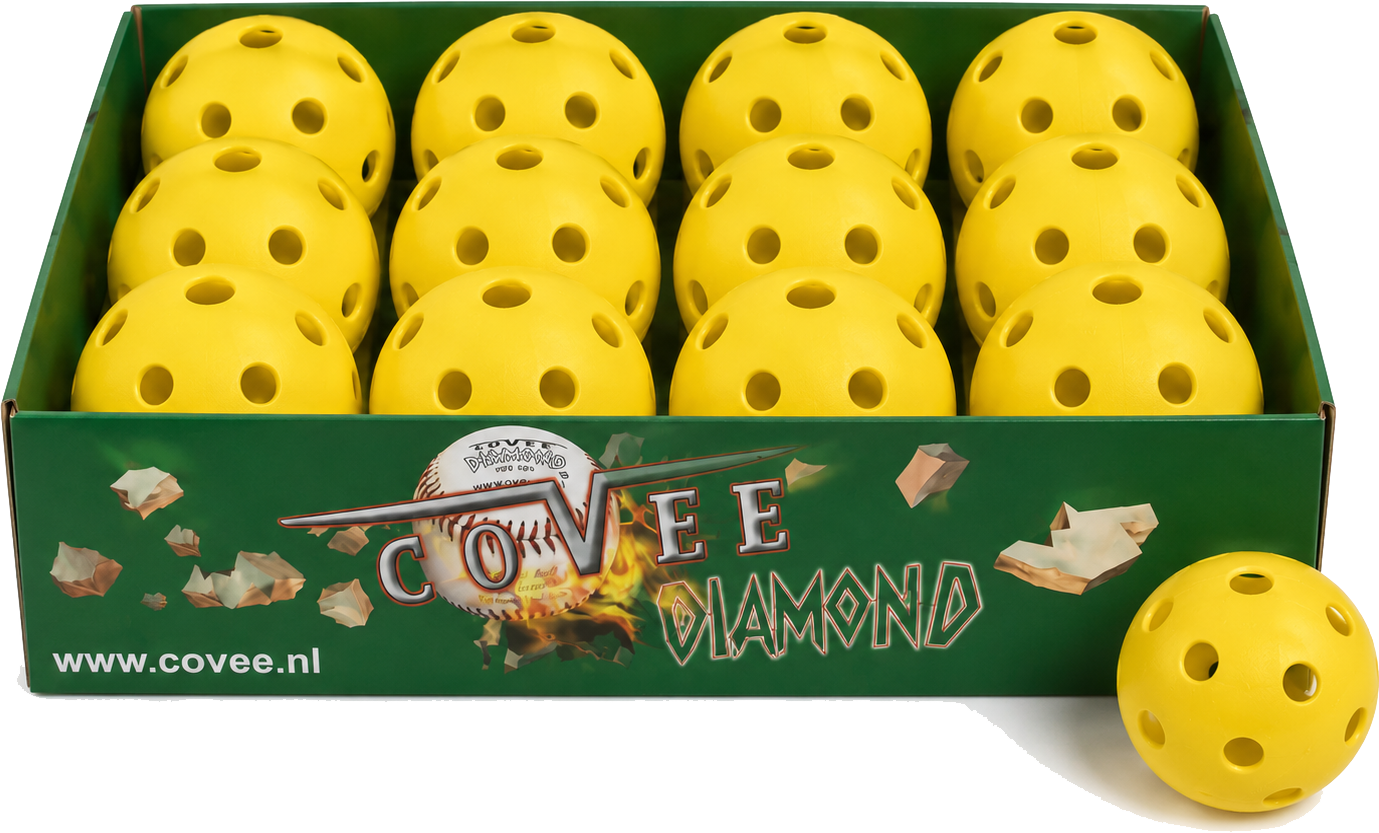 Covee/Diamond CD-PPB-9: Palla da baseball di plastica per esercitazioni (12)