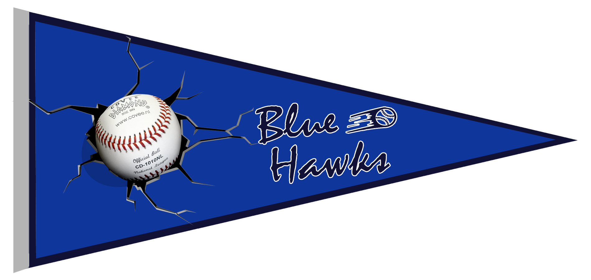 Banderin Blue Hawks