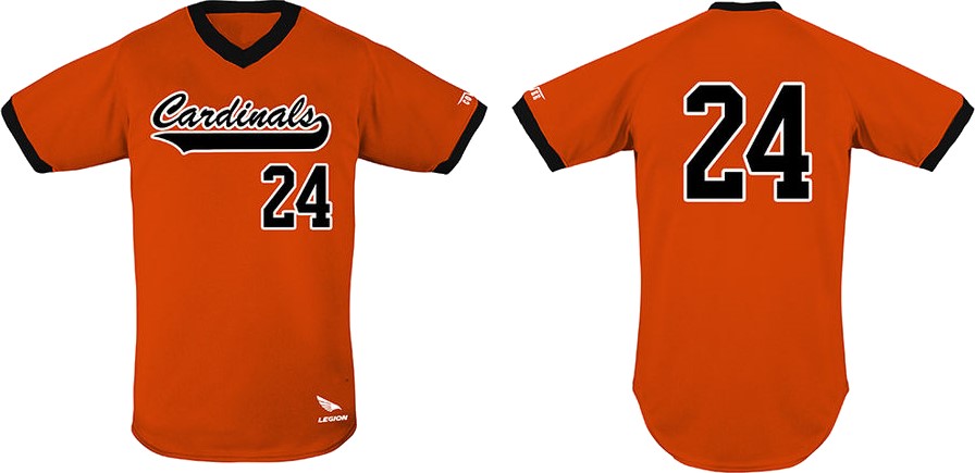 Camisa Cardinals Oss, Cuello en V: Flatback Mesh