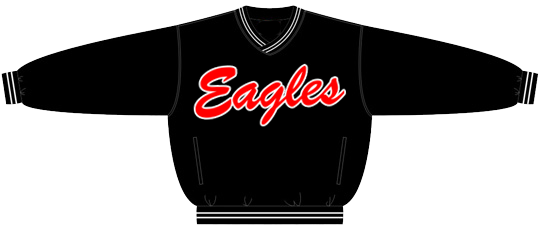 Eagles PolyMicro Pullover Jack, black