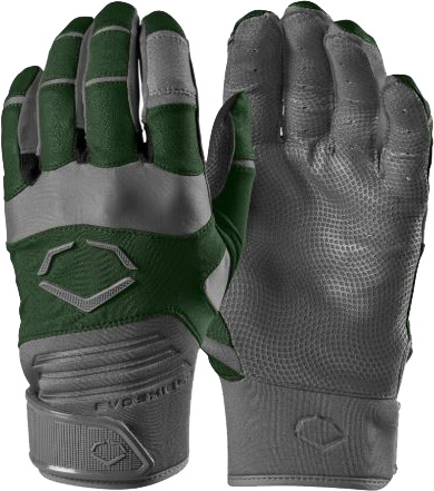 Evoshield Aggressor Batting Gloves Dark Green