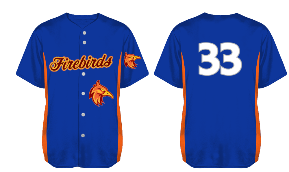 Firebirds Jersey, Flatback Mesh