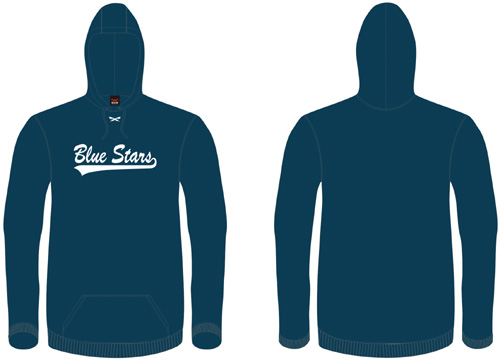 Felpa con cappuccio Blue Stars