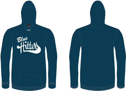 Felpa con cappuccio Blue Hitters