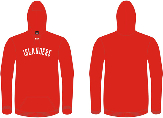 Islanders Hoodie: Rood