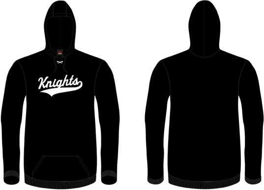 Felpa con cappuccio Knights