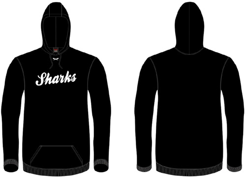 Sefton Sharks Hoodie: Zwart