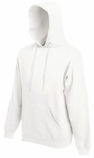 Maglione con cappuccio bianco