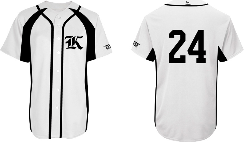 Karlskoga Bats Jersey, White: Flatback Mesh
