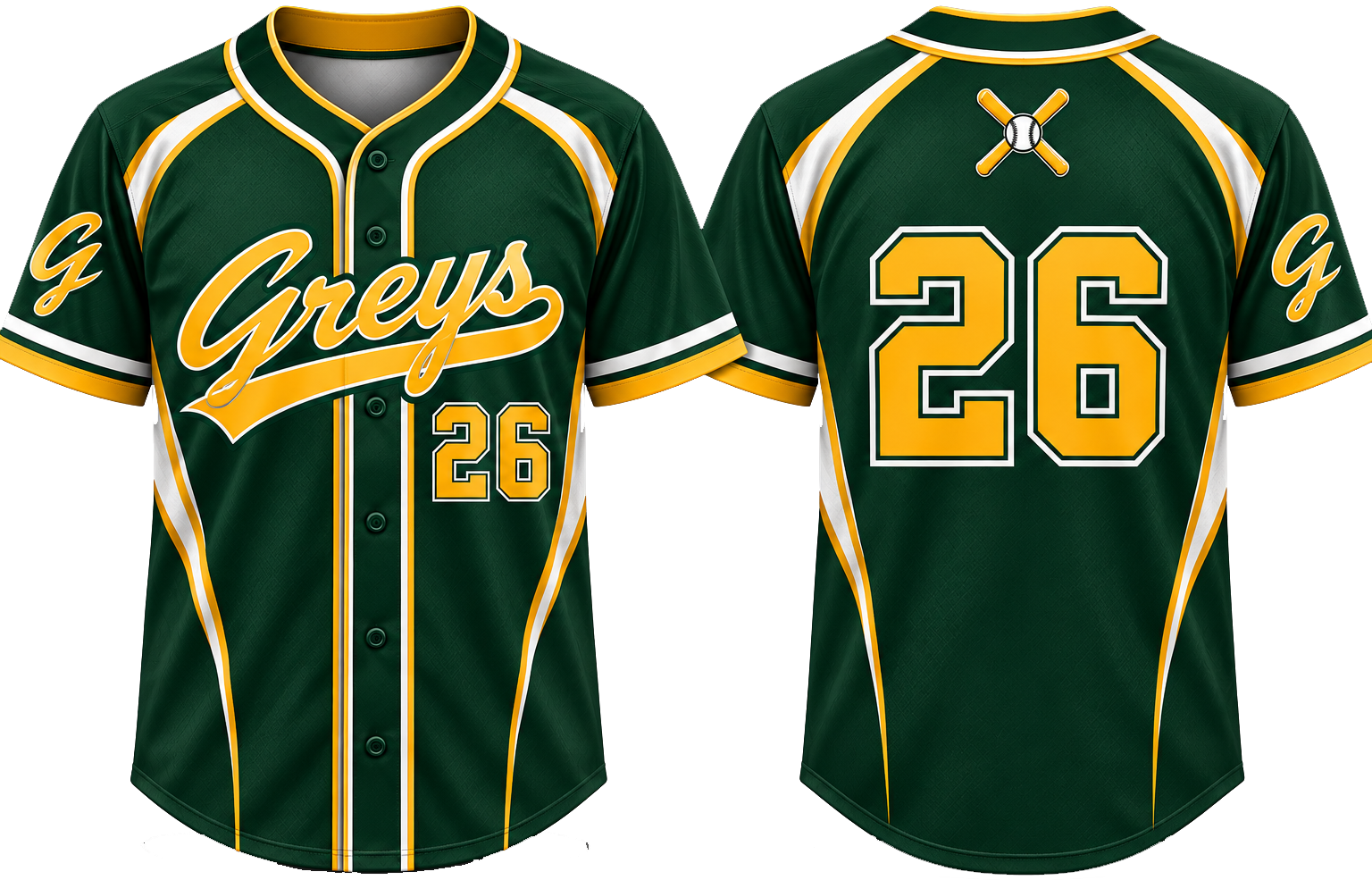 Royal Greys Alternate Jersey, Flatback Mesh