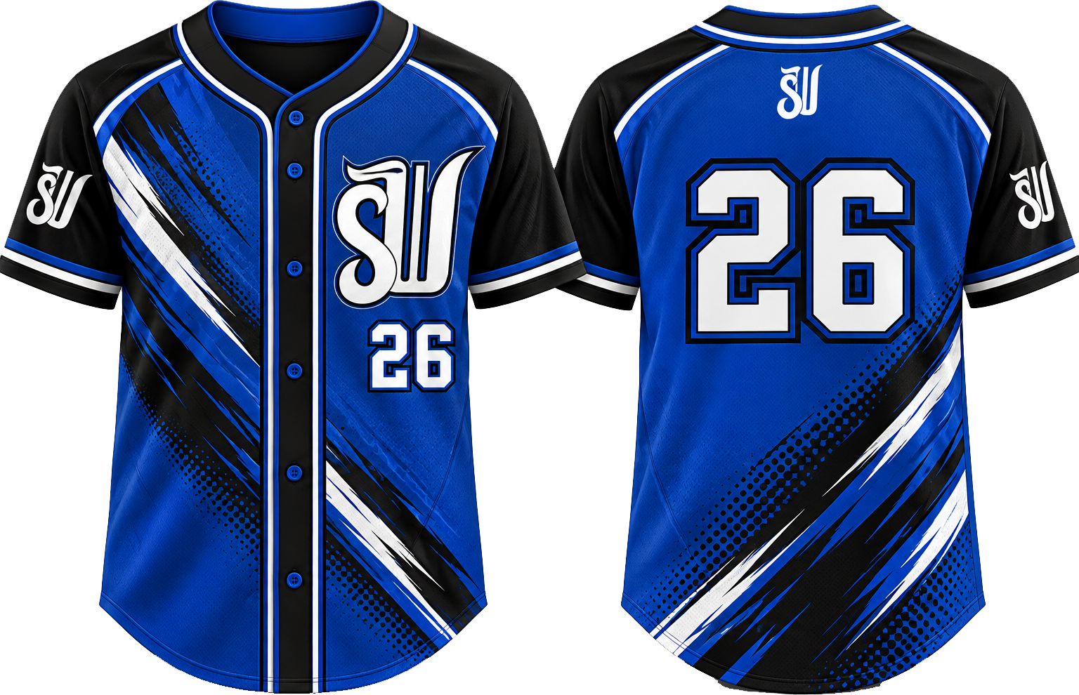 La Louviere Snarling Wolves Alternate Jersey, Flatback Mesh