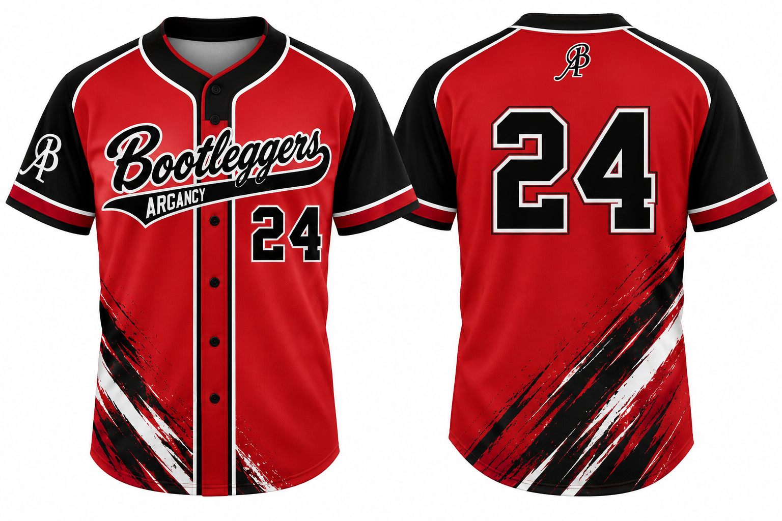 Argancy Bootleggers Alternate Jersey, Flatback Mesh