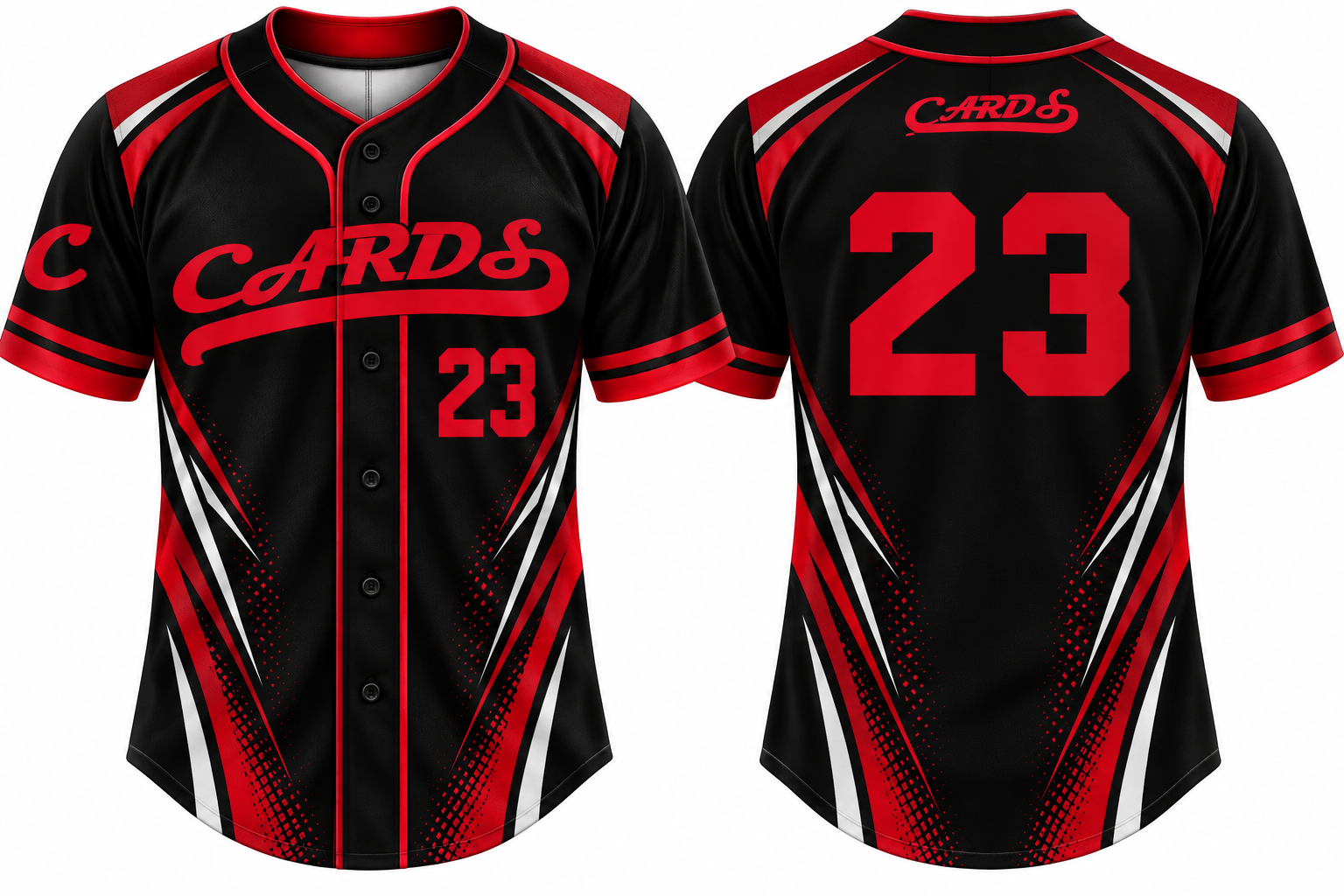 Meyzieu Cards Alternate Jersey, Flatback Mesh