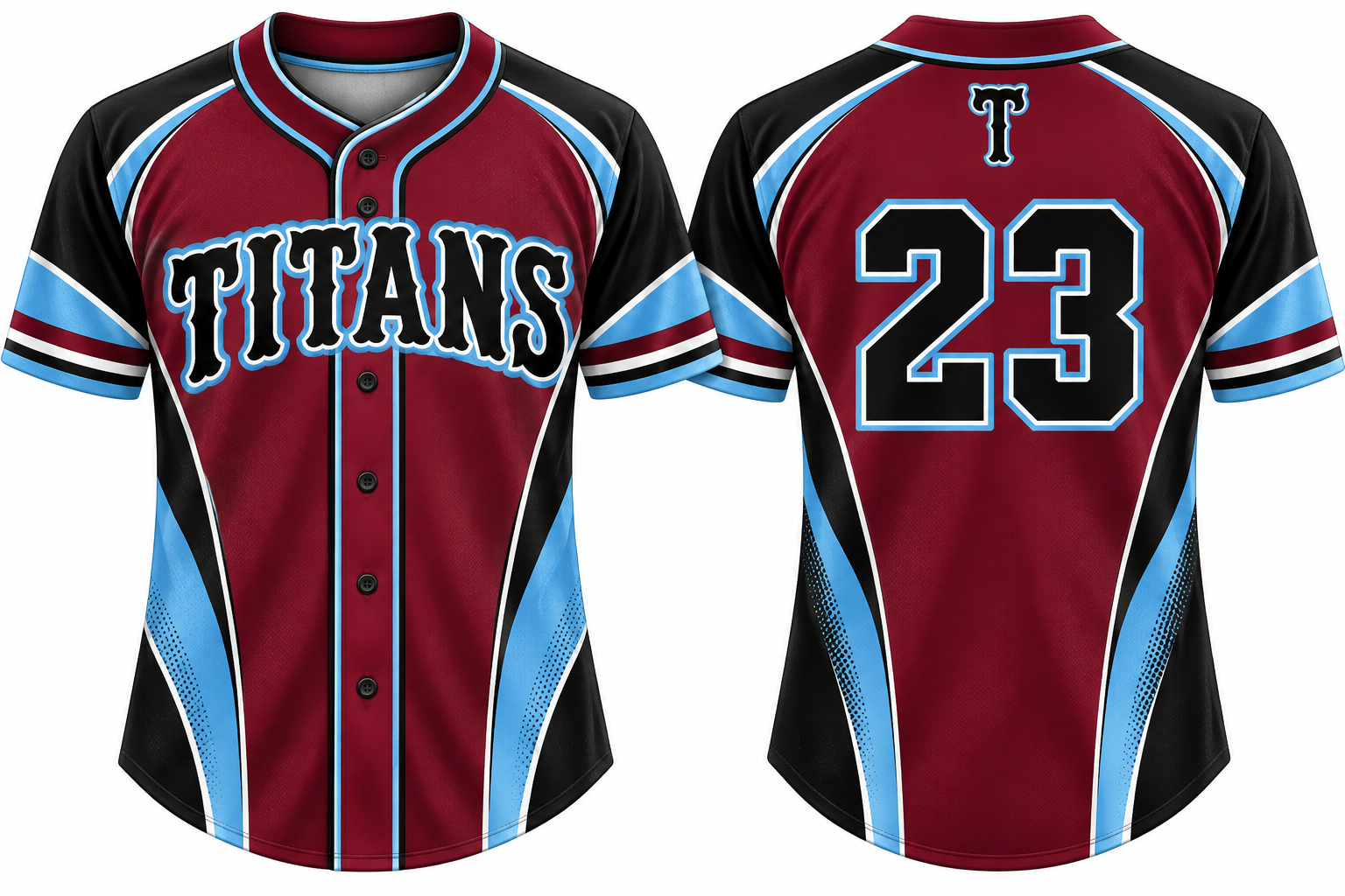 Titans FR Alternate Jersey, Flatback Mesh