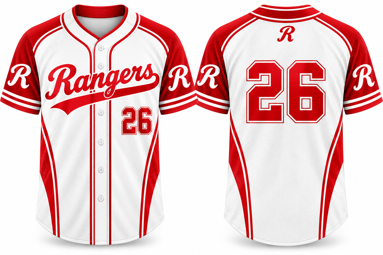 Berlin Rangers Alternate Jersey, Flatback Mesh