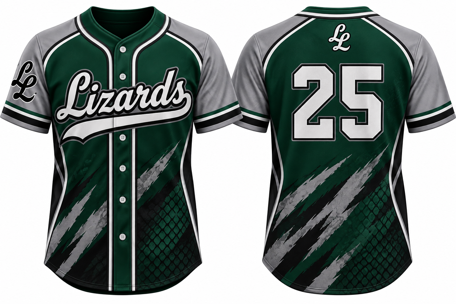 Lübeck Lizards Alternate Jersey, Flatback Mesh