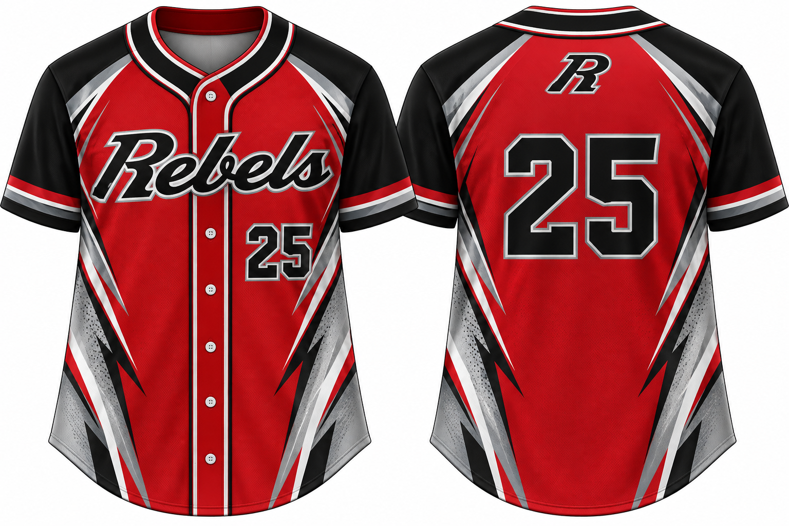 Nottingham Rebels Alternate Jersey, Flatback Mesh