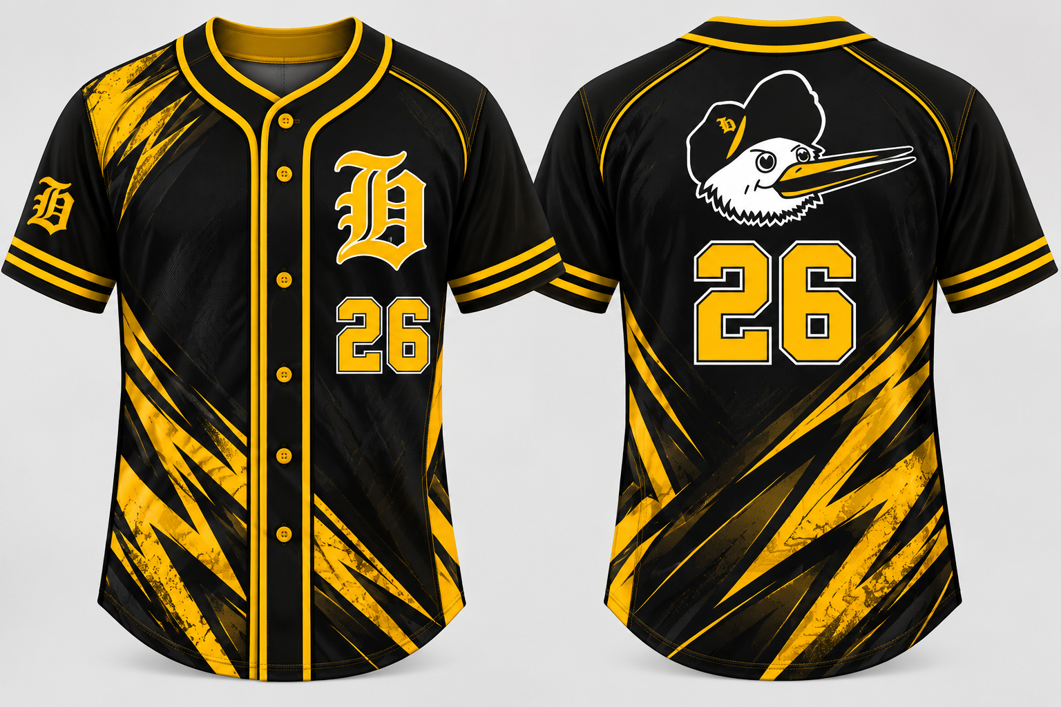 Herons Alternate Jersey, Flatback Mesh