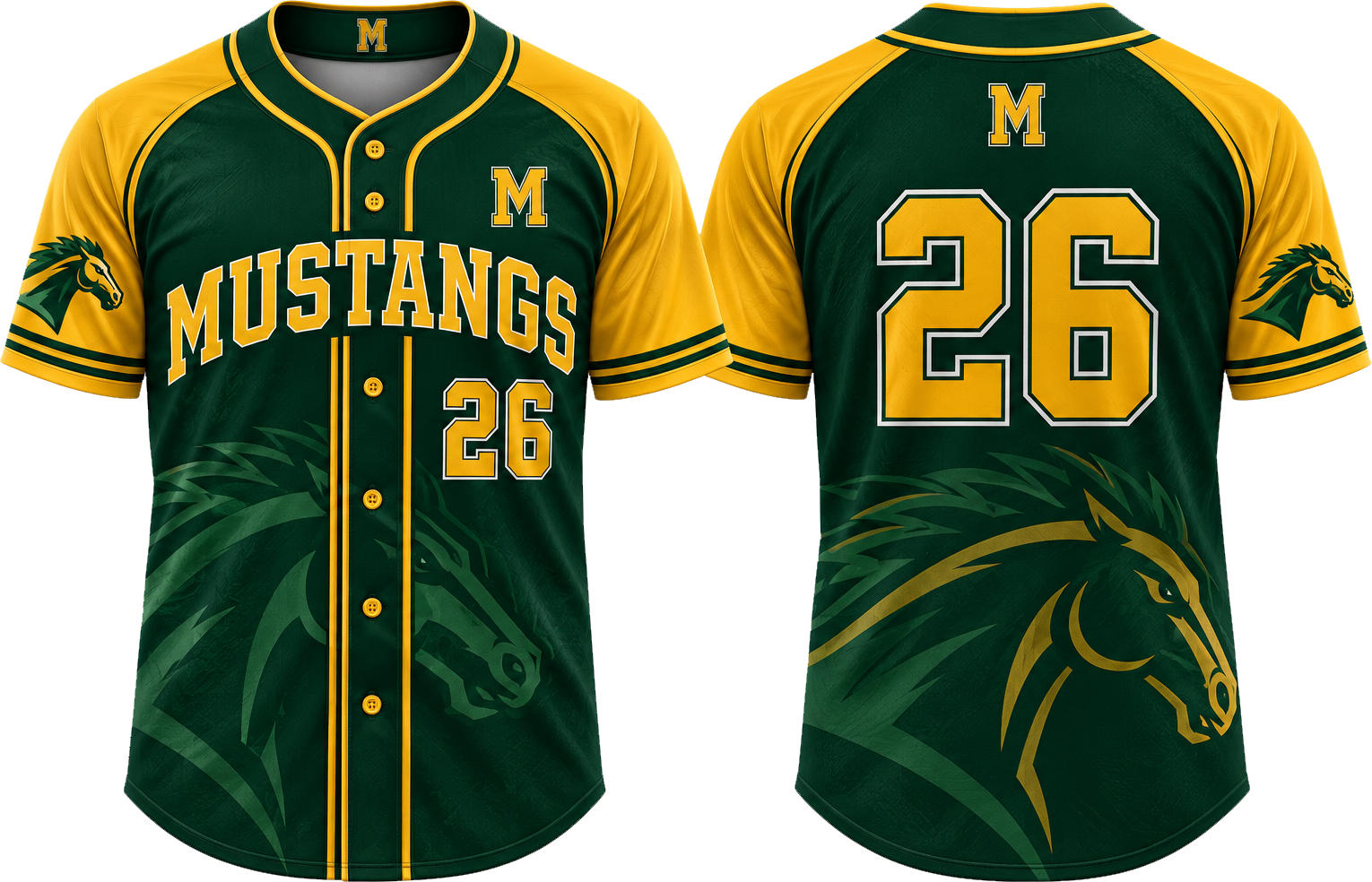 Mustangs Venlo Alternate Jersey, Flatback Mesh