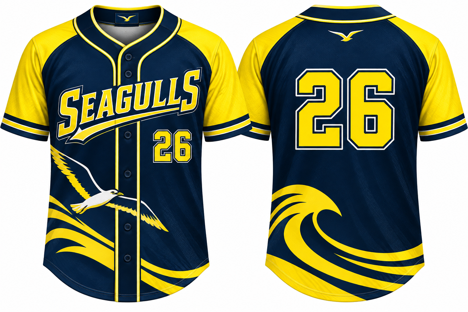 Seagulls Alternate Jersey, Flatback Mesh